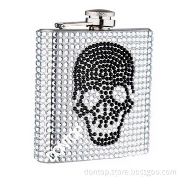 Cool Hip Flask with Rhinestone